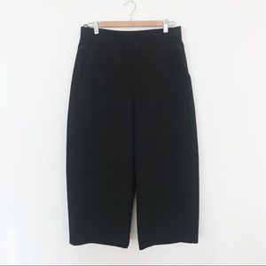 COS Navy Wise-Legged Culottes